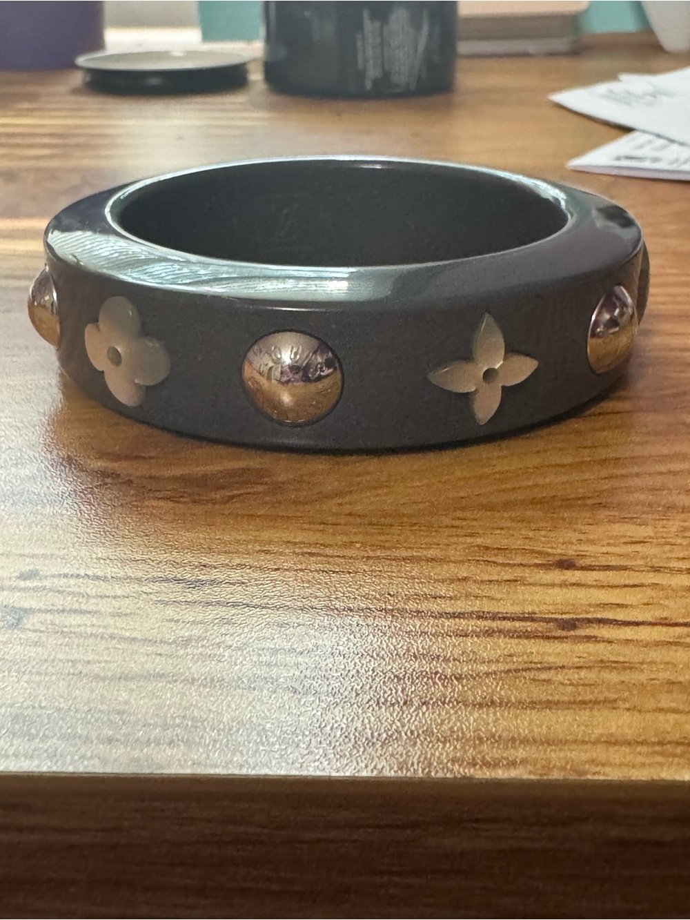 Louis Vuitton Resin and Mother of Pearl Bangle